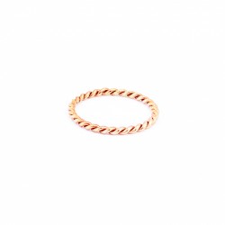 Rose Gold Twisted Ring