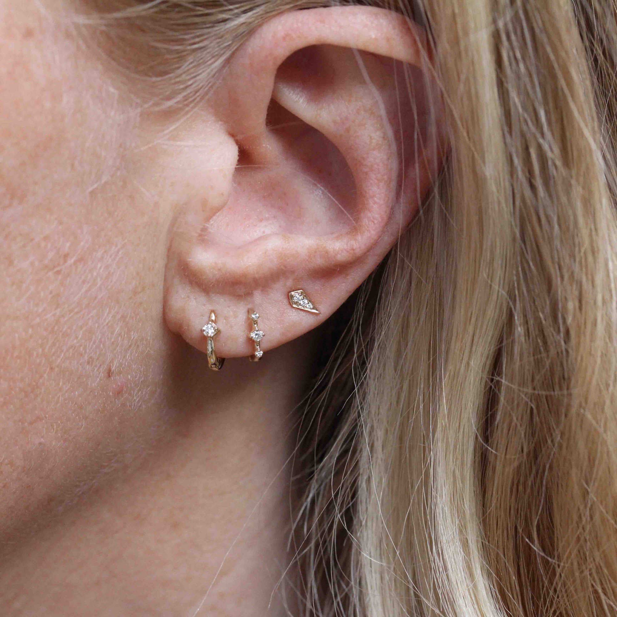 Boucles D'oreilles Pendantes En Argent Sterling Avec Diamant - Neuf Avec étiquettes